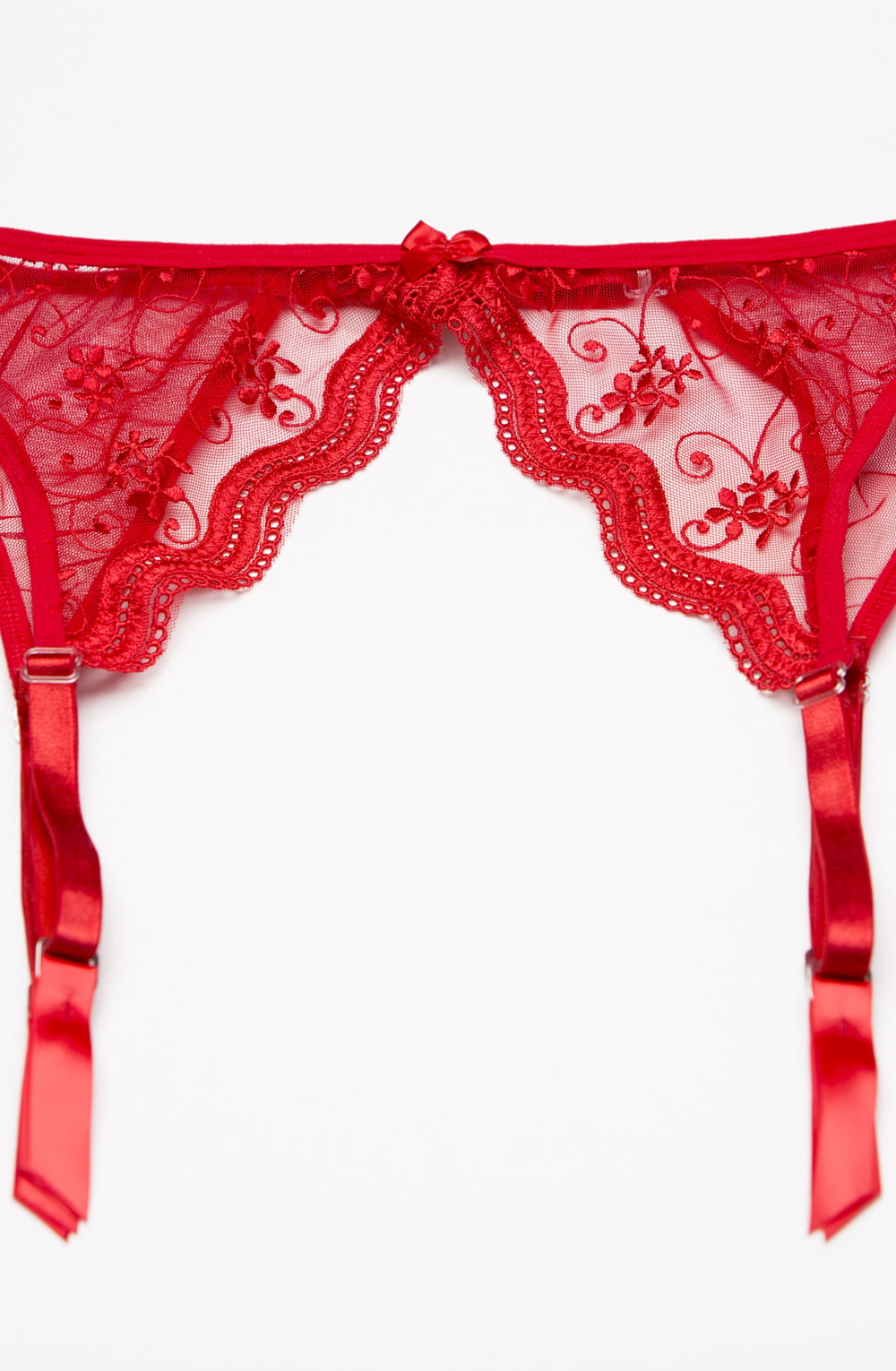 Shirley of Hollywood Garter Belt Red One Size