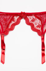 Shirley of Hollywood Garter Belt Red One Size