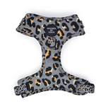 'Steel Leopard' - Khaki/Grey Dog Harness Large