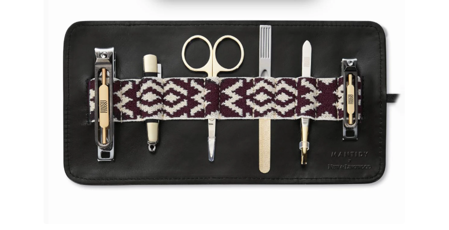 Herringbone Grooming Roll, Black | Mantidy®