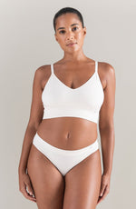 Nudea The TENCEL™ Seamless Bralette White Sand