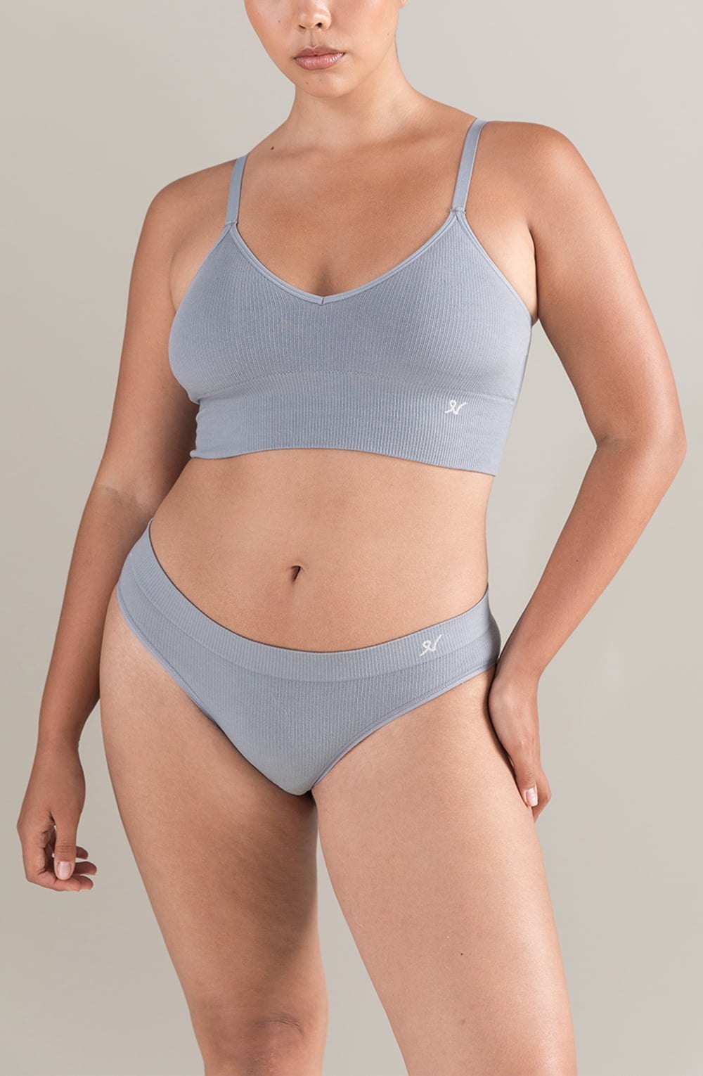 Nudea The TENCEL™ High Leg Brief Storm Grey