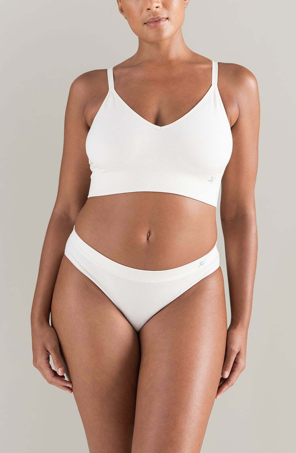 Nudea The TENCEL™ High Leg Seamless Brief White Sand