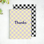 Thanks Checkerboard Thank You Card