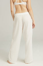 Nudea The Classic Trouser Organic Cotton White Pyjama Trousers