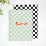 Twelve Checkerboard 12th Birthday Card