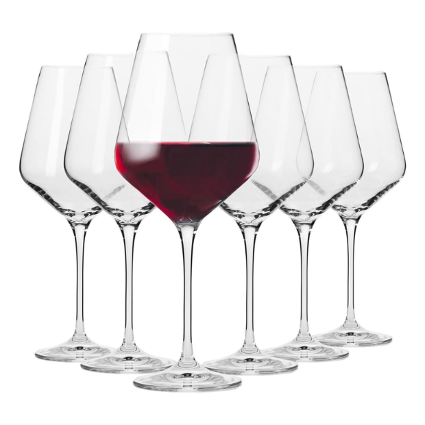 Krosno Avant-Garde Red Wine Glasses - 490ml - Set of 6