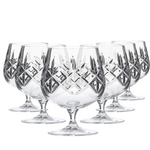 Flamenco Crystalite Full Cut Brandy Glasses - 250ml - Set of 6