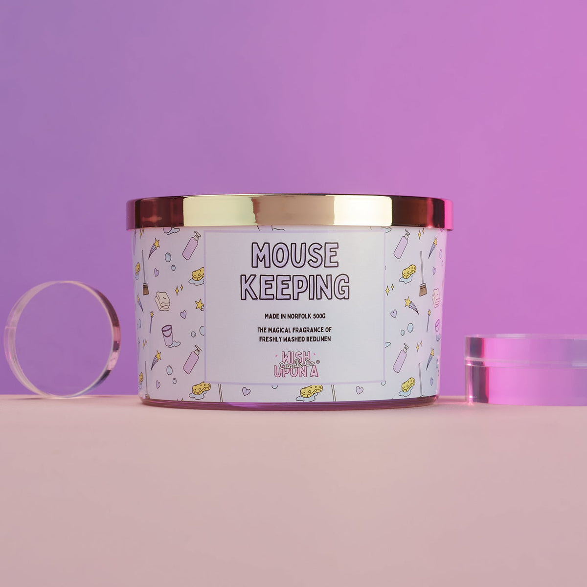 Wish Upon A Candle Co® Triple Wick Luxury Candle Collection - Pick Your Fragrance - Triple Wick Mouse Keeping