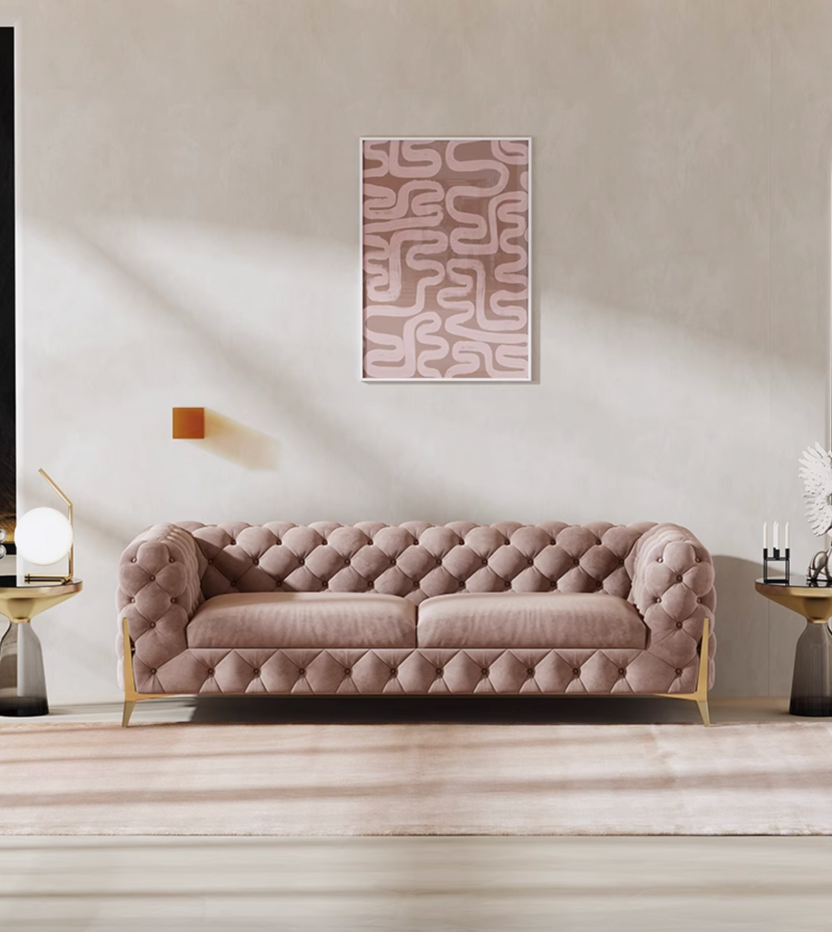 Aaron Two Seater Sofa Velvet