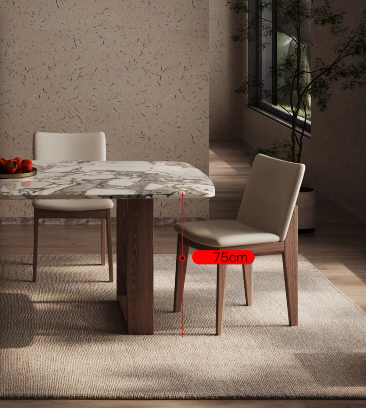 Donovan Dining Table, Marble