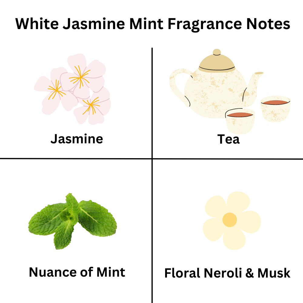 White Jasmine & Mint Wax Melts Inspired by JM - ScentiMelti  White Jasmine & Mint Wax Melts Inspired by JM