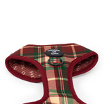 Tartan Me Up - Red & Cream Tartan Design Dog Harness