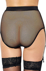 YesX Gartered High Waisted Panty Black