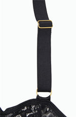 YesX Satin Bow & Lace Body Black