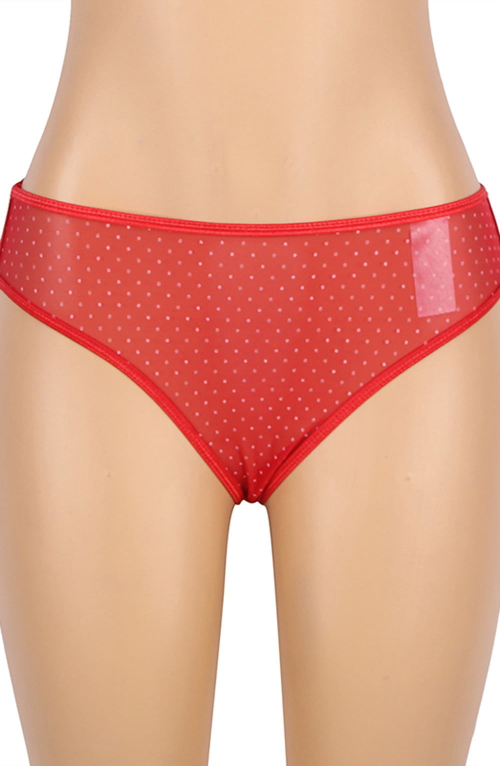 YesX Red Polka Dot Babydoll Set