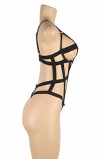 YesX Strappy Bodysuit Black