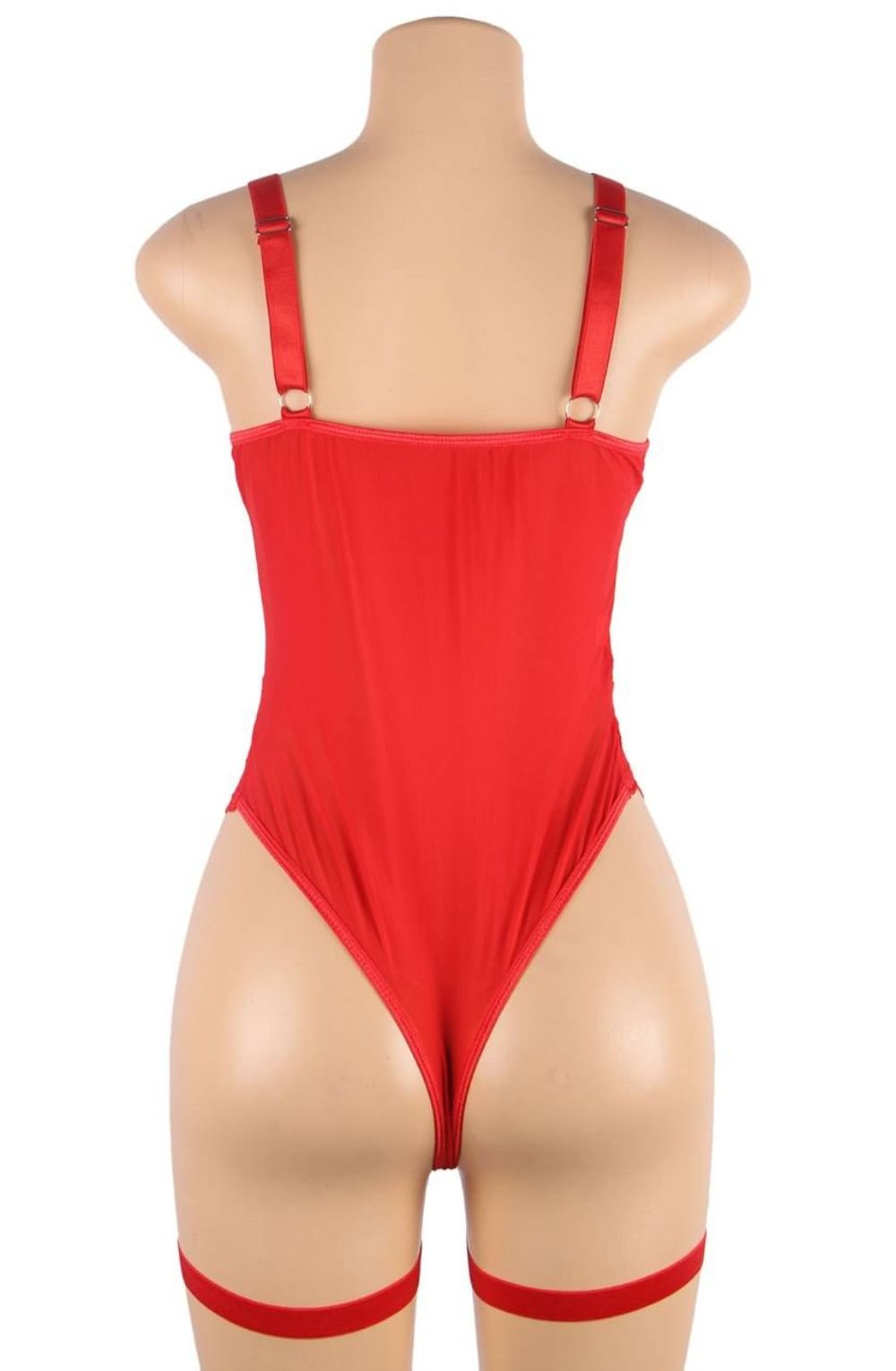 YesX Red Lace Bodysuit