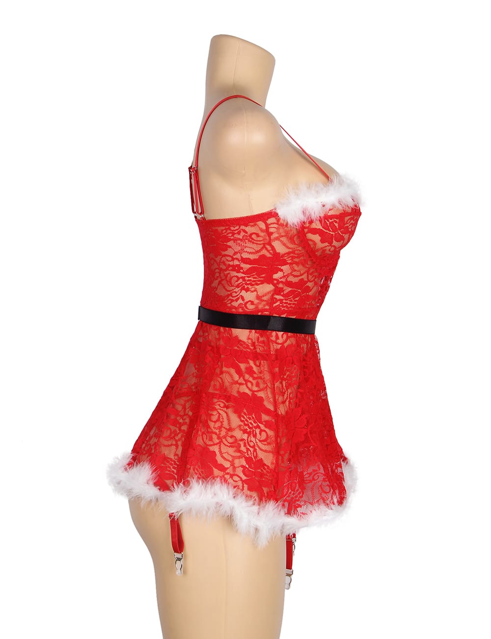 YesX Christmas Sexy Floral Lace Babydoll