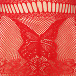 YesX Christmas Sexy Bodystocking Dress One Size Red