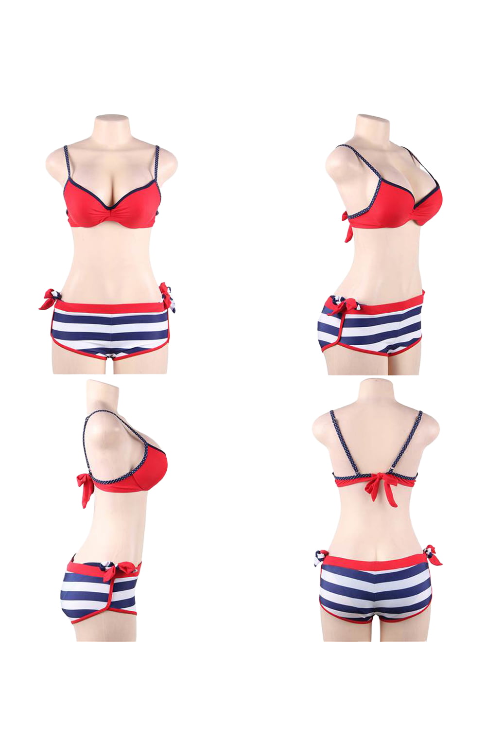 YesX Bikini 3 Piece Set Red