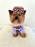 Soft Cotton Blend Dog Hoodie Grey