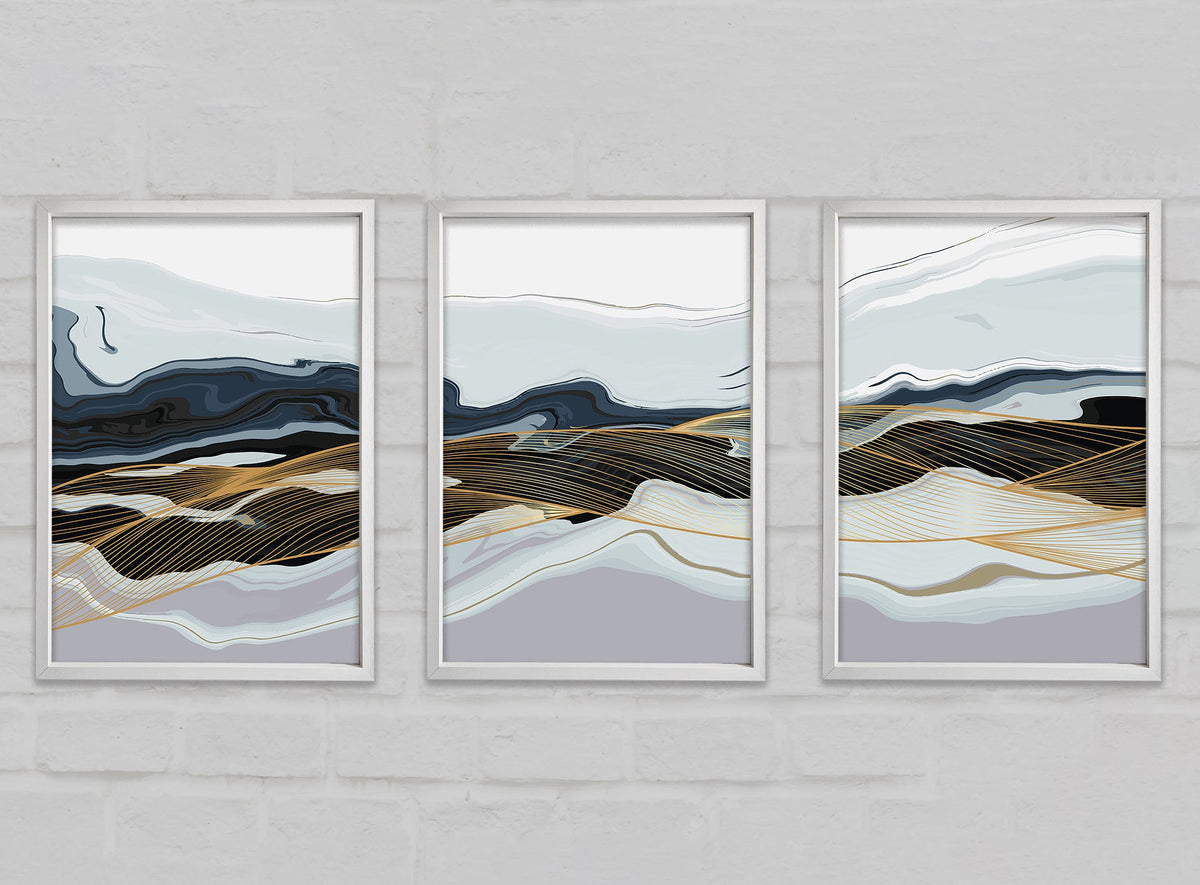 Abstract Layers of Rock Standard White