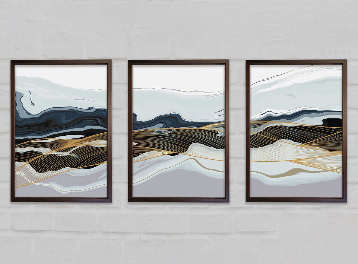 Abstract Layers of Rock Standard Walnut