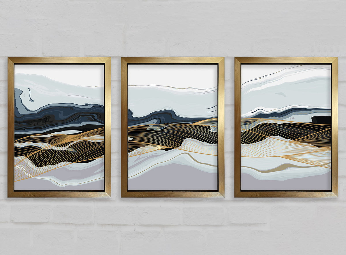 Abstract Layers of Rock Ventura Gold