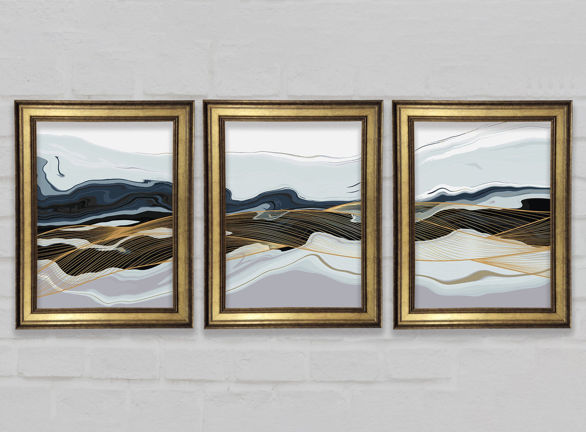 Abstract Layers of Rock Galway Gold