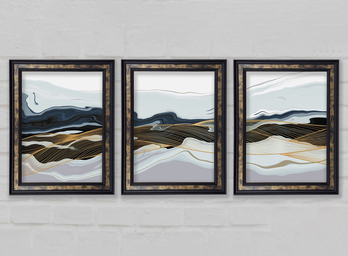 Abstract Layers of Rock Galway Black Gold