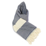 Alicia King Size Bed Throw XL Navy Blue