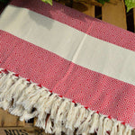 Alicia King Size Cherry Red Bed Throw XL