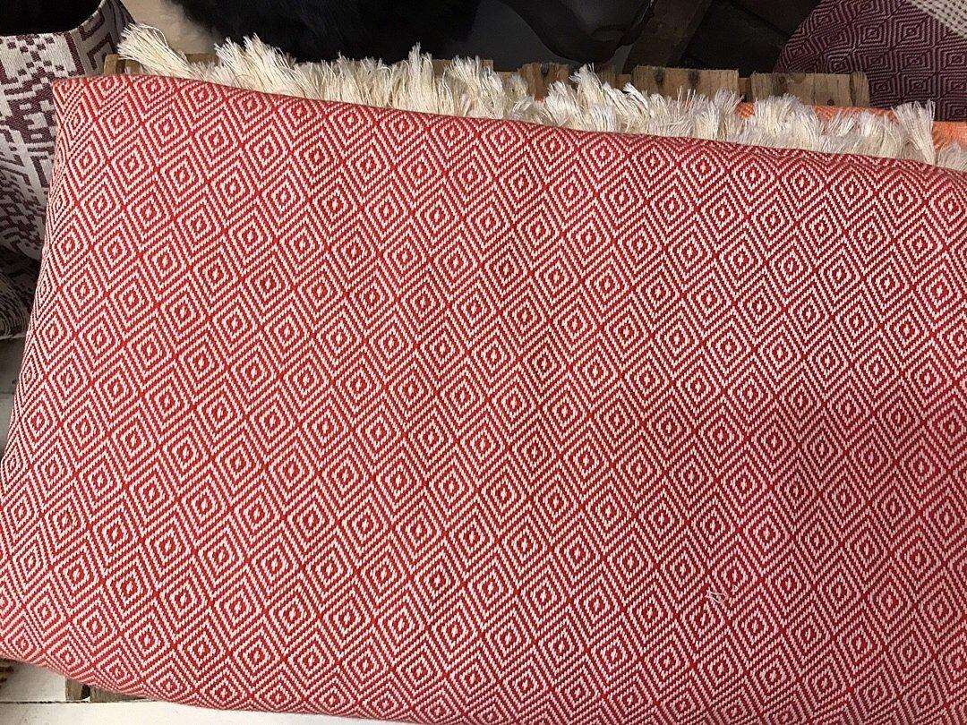 Alicia King Size Cherry Red Bed Throw XL
