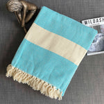 Alicia King Size Cotton Bed Throw XL Teal