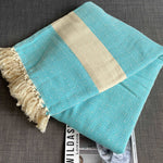 Alicia King Size Cotton Bed Throw XL Teal