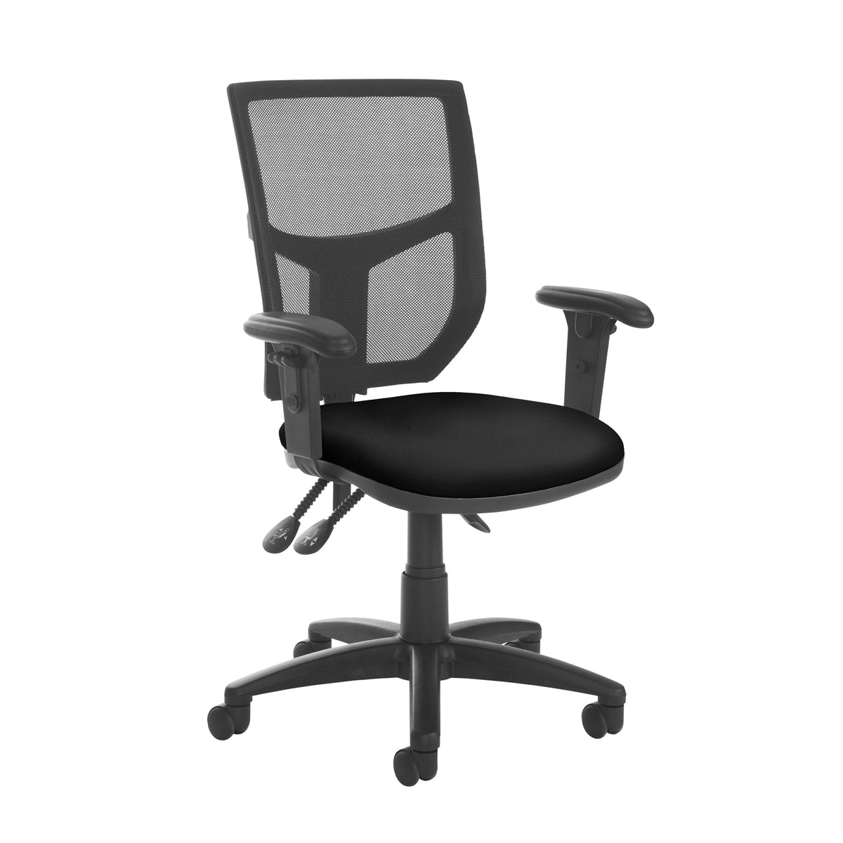Altino mesh back asynchro operator chair adjustable arms Black