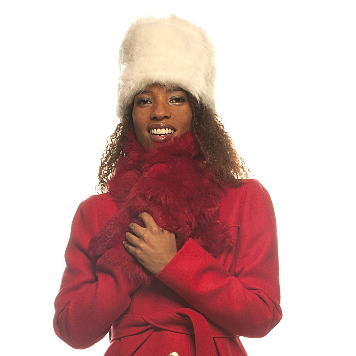 Angela Toscana Shearling Tippet Scarf