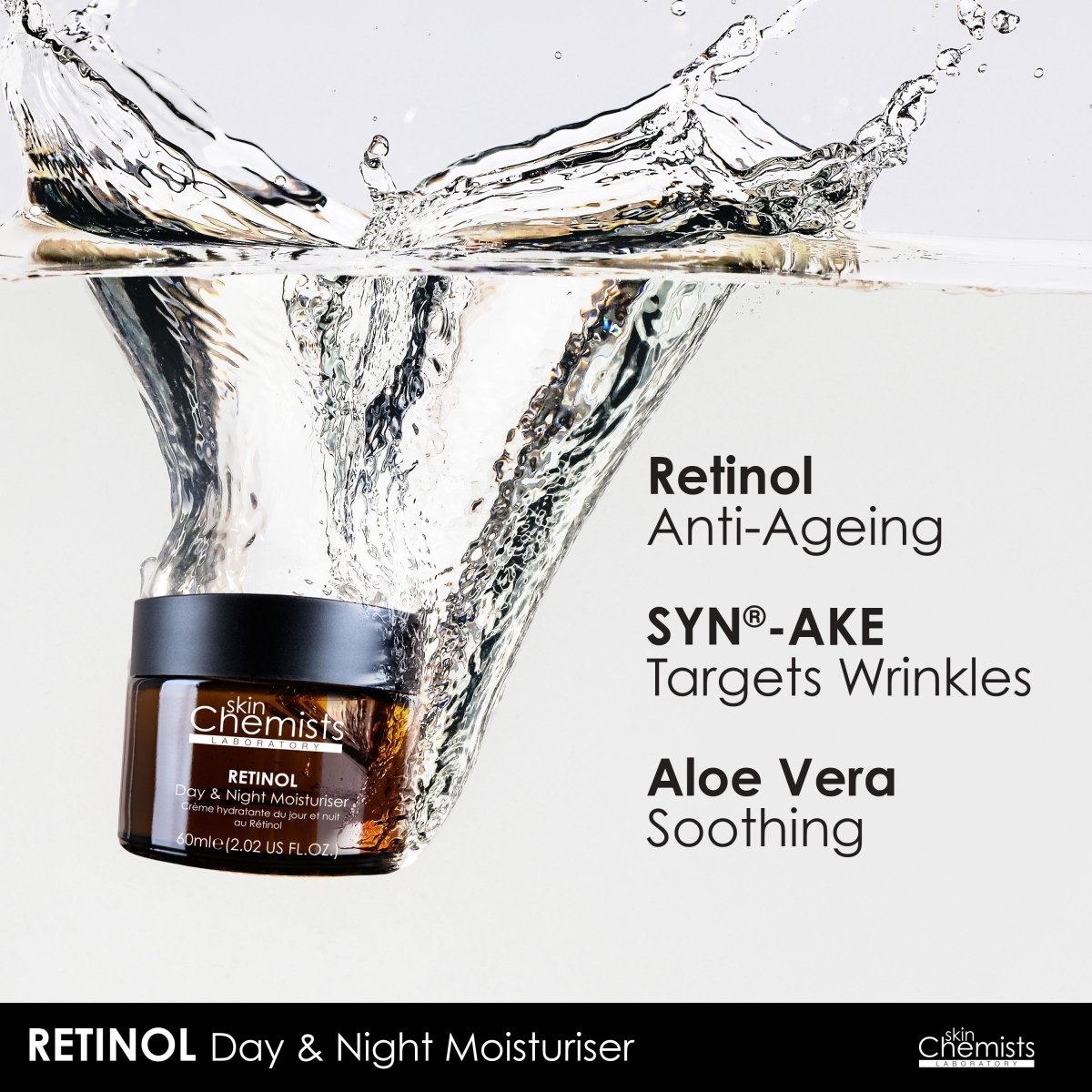 skinChemists Anti-Ageing Retinol Night Moisturiser with SYN®-AKE 60ml