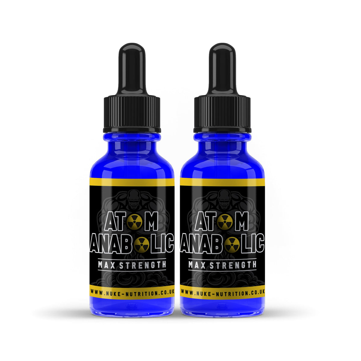 Atom Anabolic Liquid Testosterone Booster Muscle Growth & Strength 2 Bottles