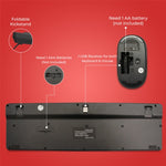 2.4GHz Wireless Keyboard And Mouse Set UK USB Dongle For PC Laptop Full-Size NEW