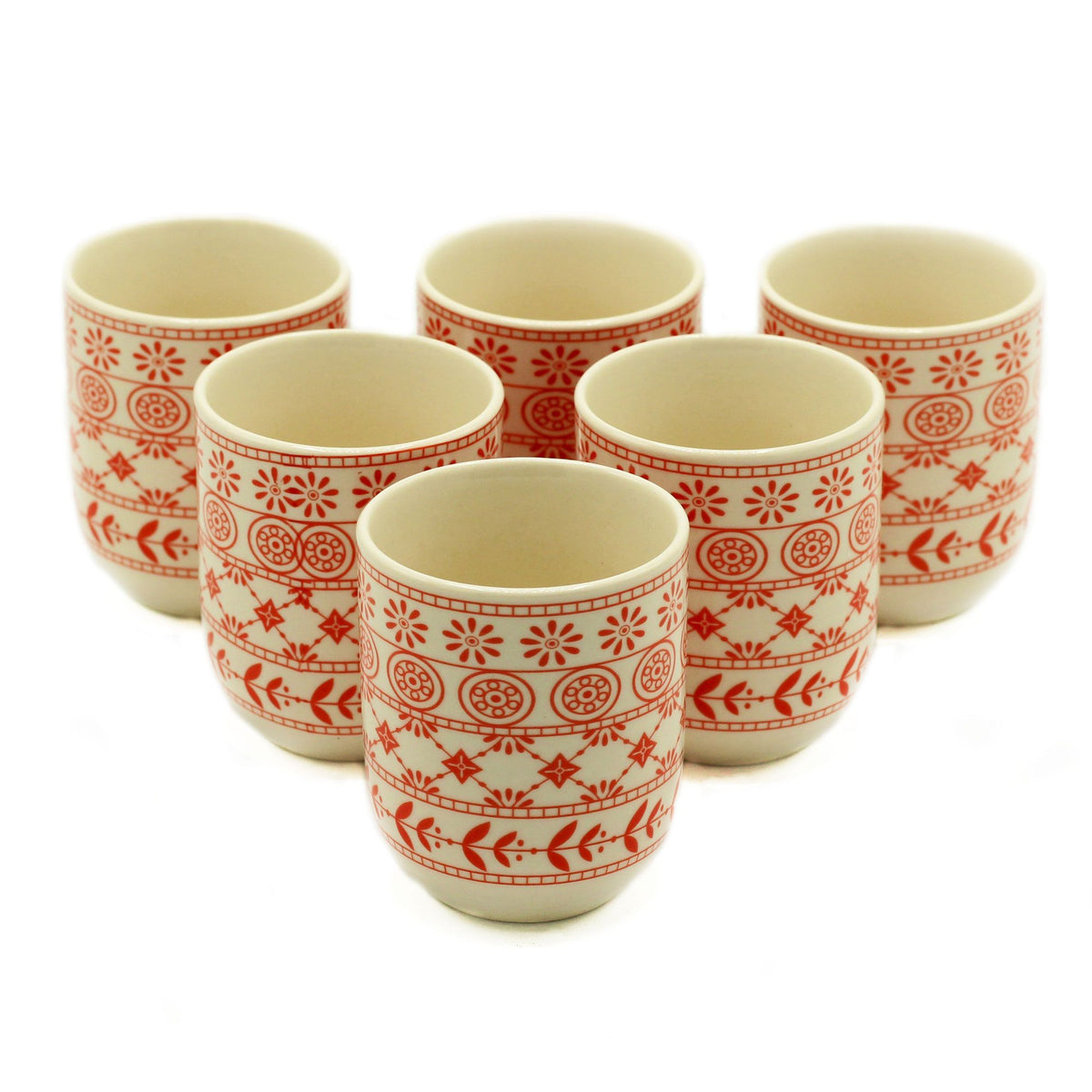 6 x Herbal Tea Cups - Amber