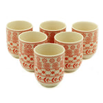 6 x Herbal Tea Cups - Amber