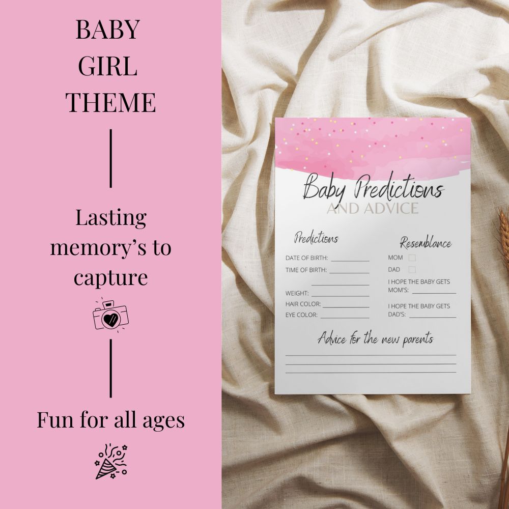 Baby Girl Baby Shower 6 Game Bundle