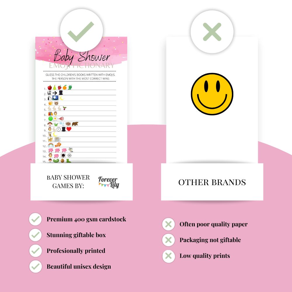 Baby Girl Baby Shower 6 Game Bundle
