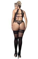Ballerina Plus Size 593 Black Hold Ups