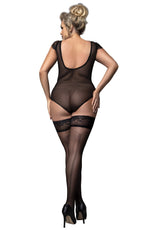 Ballerina Plus Size 599 Black Hold Ups