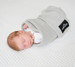 Bamboo baby blanket - Grey - Macaroon knit