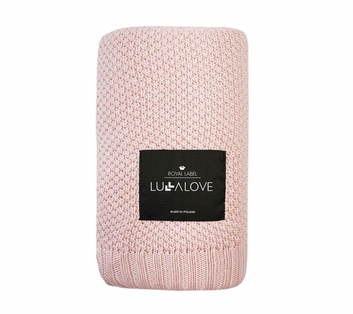 Bamboo baby blanket - Powder pink - Macaroon knit