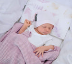 Bamboo baby blanket - Powder pink - Macaroon knit